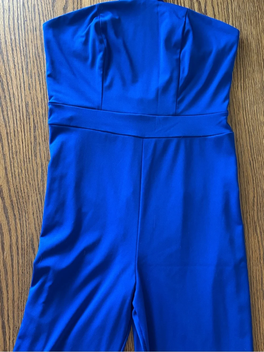 Halter Electric Blue Jumpsuit